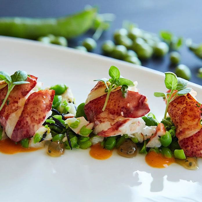 lobster dish at Auberge du Soleil in Rutherford, CA