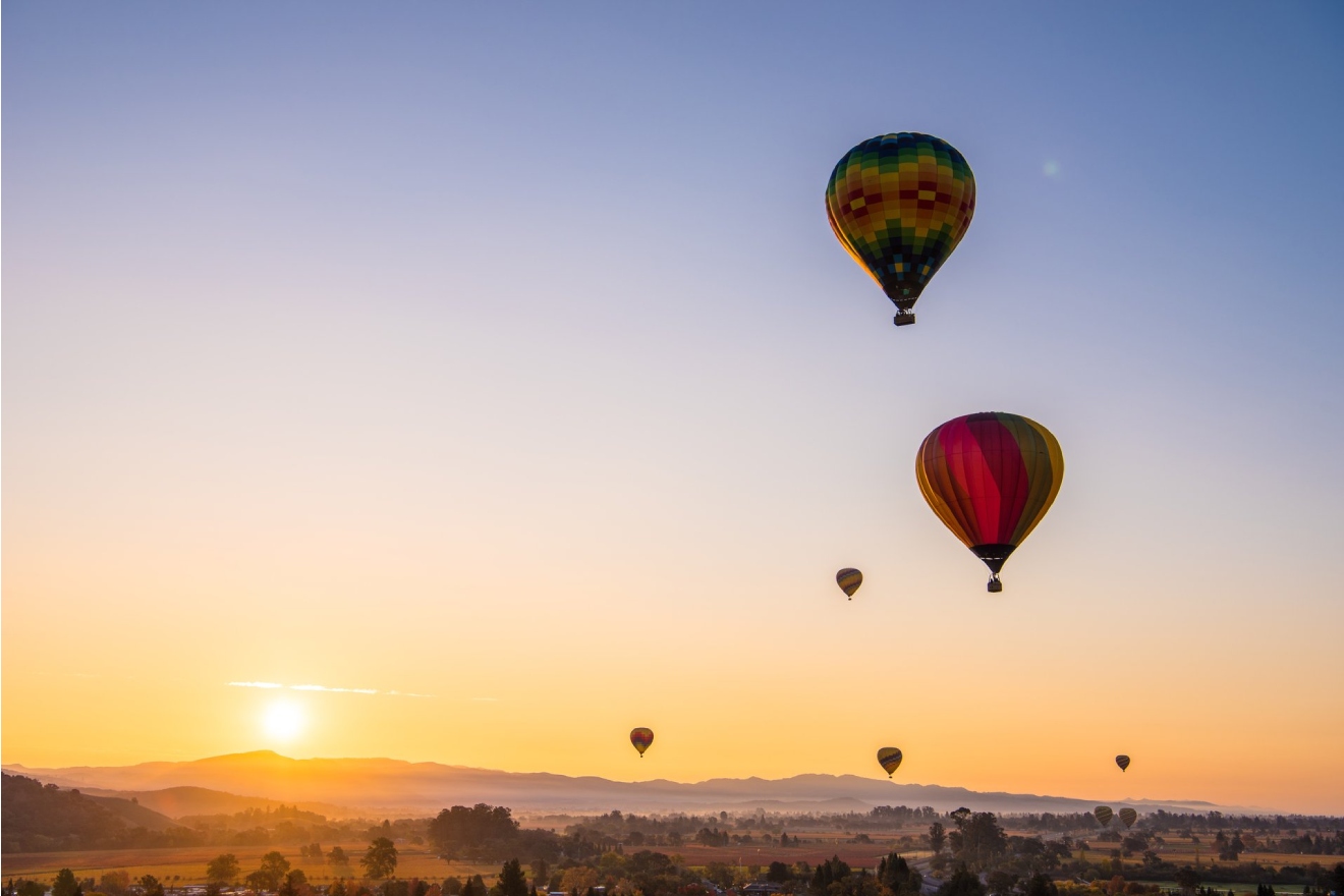 hot air balloons