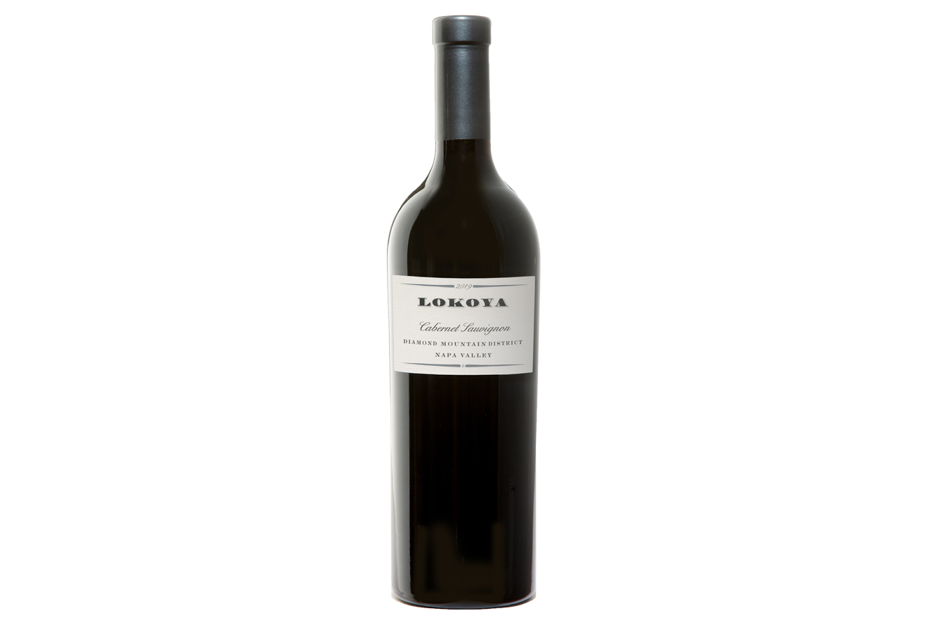 bottle of Cabernet Sauvignon wine, Lokoya, Diamond Mountain District Cabernet Sauvignon