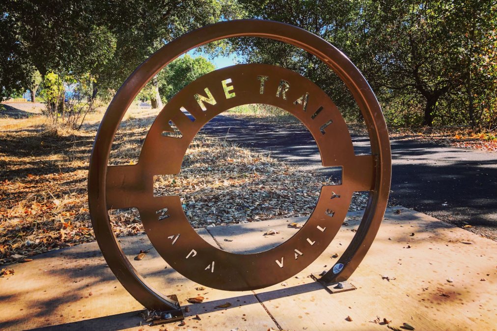 Sign on the Napa Valley Wine Trail